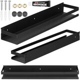 springos Viseča kopalniška polica za tuš kabino 50x10 cm inox loft črna., (21635455) | Shoptok.si