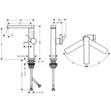 Hansgrohe 73060670 tecturis e coolstart ecosmart+ 210 clickclack visoka armatura za umivalnik | Shoptok.si