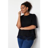 Trendyol Curve Black Lace Knitted T-shirt | Shoptok.si