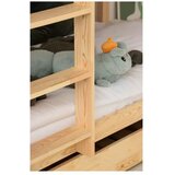 Adeko Pograd/z dodatnim ležiščem otroška postelja s prostorom za shranjevanje z letvenim dnom 90x190 cm v naravni barvi CLPBN – | Shoptok.si