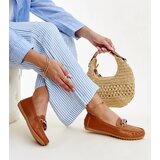 Gemre Brown loafers adorned with rhinestones Adiba | Shoptok.si
