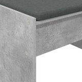  Haldna klop z blazino Betonsko siva 83 x 38 x 40 cm, (5000155674) | Shoptok.si