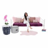 Kondela Kovinska postelja, bela, 90x200, DAINA | Shoptok.si