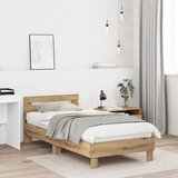  Krevetna konstrukcija Umjetnički hrast 203 x 95 x 70 cm | shoptok.hr