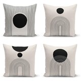 Minimalist Cushion Covers crno-bež jastučnice u setu 4 43x43 cm - minimalist cushion covers | shoptok.hr