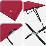  Sklopivi kamperski krevet Crvena 206 x 76 x 74 cm | shoptok.hr