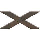  Noge kavne mize v obliki črke X 2 kosa 70x(30-31) cm jeklo, (22095345) | Shoptok.si