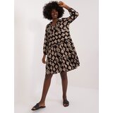 Sublevel Dress-D73771Z30425A-black-beige Cene