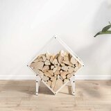  Stalak za drva bijeli 50x25x50 cm hladno valjani čelik | Eponuda.com