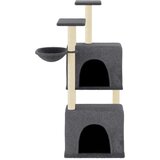 vidaXL Penjalica za mačke sa stupovima za grebanje tamnosiva 122 cm | shoptok.hr