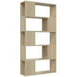 vidaXL ormarić za knjige / pregrada boja hrasta 80x24x155 cm iverica | shoptok.hr