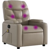 Maison Chic masažni naslanjač - Relax naslanjač kapučino umetno usnje, (22134945) | Shoptok.si