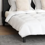 vidaXL Odeja Drugo z blazino 3 pcs Bela 240 x 220 cm Puh | Shoptok.si