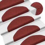 vidaXL samoljepljivi Otirač za Stepenice 15 kom Igličasti 65x21x4 cm Crveni | shoptok.hr