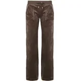 Spodnji deli trenirke Del Ray Straight Leg Track Pant With Pocket Kostanjeva