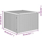  6-dijelni set vrtnih sofa s jastucima crni od poliratana | shoptok.hr