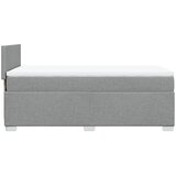  Box spring krevet s madracem svjetlosivi 90x190 cm od tkanine | shoptok.hr