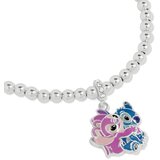 Disney Stitch Narukvica Disney Angel i Stitch, posrebrena | shoptok.hr