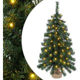Mini božićno drvce 60 cm 25 LED lampica Topla bijela PVC Zelena | shoptok.hr