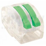 Tracon hitra sponka brez vijakov odpiralna 0,75-4mm2 32A 400VAC dvojna prozorna | Shoptok.si