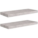  Plutajuće zidne police 2 kom boja betona 60 x 23 5 x 3 8 cm MDF | shoptok.hr