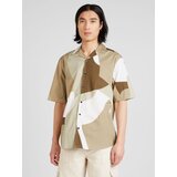 Only & Sons Srajca 'TIE' temno bež / rjava / bela | Shoptok.si