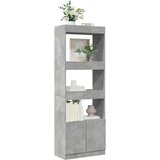  Visoka komoda siva boja betona 63x33x180 cm konstruirano drvo | shoptok.hr