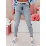 DStreet Spodnie damskie slim fit jeansowe SKINNEX niebieskie | shoptok.hr