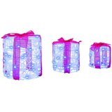 Dekoracija Poklon Kutije 3 pcs Plava 20 x 20 x 21 cm Akril | shoptok.hr