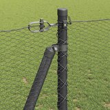  Heksagonalna ograda s betonskom osnovom 25 x 1,2 m Siva Mreža | shoptok.hr