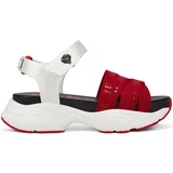 Ed Hardy Sandali & Odprti čevlji - Overlap sandal red/white Rdeča