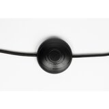 White Label Črna stoječa svetilka s tekstilnim senčilom (višina 158 cm) Jaylee – | Shoptok.si