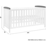 Bessagi Kids Otroška Posteljica Lou, Bela, Masivno, 140x70 | Shoptok.si