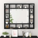  LED ormarić s ogledalom crni 91 x 15 x 76,5 cm | shoptok.hr