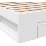  Okvir kreveta s ladicom bijeli 90 x 190 cm konstruirano drvo | shoptok.hr
