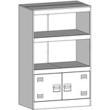 vidaXL Komoda boja senfa 67 x 39 x 107 cm čelični | shoptok.hr