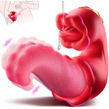 SuperLove Tongue Thrusting & Licking Vibrator Red | Shoptok.si