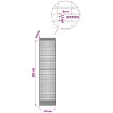  Gabion s žicom debljine 3,5 mm i mrežom 5x2,5 cm 50x50x200 cm Slike