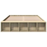 vidaXL Posteljni okvir sonoma hrast 120x190 cm inženirski les | Shoptok.si