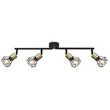 SPOT svjetiljka 4xE14 40W metal mreža 230V crna XARA I | Eponuda.ba