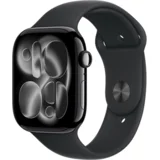 watch series 11 gps 46mm jet black aluminium case with black sport band MEUX4 m/l