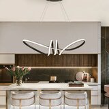 Toolight moderna stropna svjetiljka led + pilot APP823-CP black | shoptok.hr