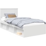  Krevetna konstrukcija Bijelo 90 x 200 cm Čvrsto borovo drvo | shoptok.hr
