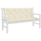  Jastuk za vrtnu klupu krem bijeli 150x(50+50)x7 cm od tkanine | Eponuda.com