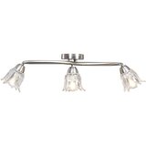  The Living Store Stropna svetilka s prozornimi senčniki za 3 E14 žarnice tulipan - Stropna Svetilka, (21494046) | Shoptok.si