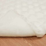 vidaXL Dežnik iz umetnega zajčjega krzna 4 pcs Bela 220 x 240 cm | Shoptok.si