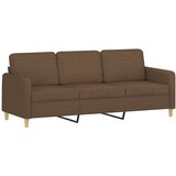  3-dijelni set sofa s jastucima smeđi od tkanine | shoptok.hr