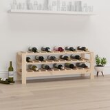 vidaXL Stalak za vino 109,5x30x42 cm od masivne borovine Cijene