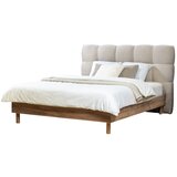 Bobochic Paris Svetlo siva oblazinjena zakonska postelja z letvenim dnom 160x200 cm Kumo – | Shoptok.si