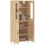  Visoka komoda hrasta sonome 69,5x34x180cm od konstruiranog drva Slike